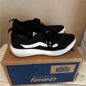 Vans Ultra Range Black and White Athletic Sneakers